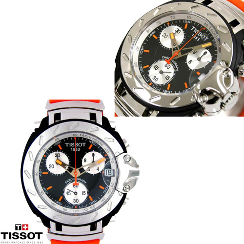 שעון כתום מסדרת המרוצים המהודרת TISSOT T-RACE
