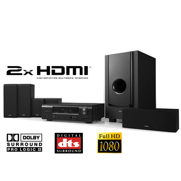 מערכת קולנוע ביתי מושלמת 5.1 ערוצים Denon+מתנה