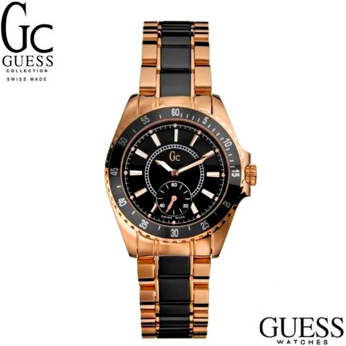 שעון GC קרמי מוזהב GUESS COLLECTION