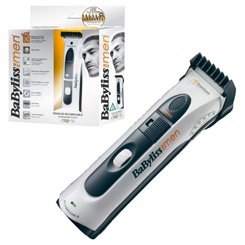 מכונת תספורת נטענת טורבו BABYLISS E702YTILE