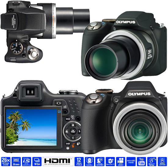 מצלמה דיגיטלית עדשה רחבה OLYMPUS SP-590 UZ