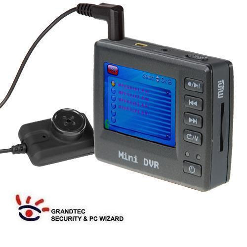 מצלמת כפתור זעירה עם צג LCD זעיר