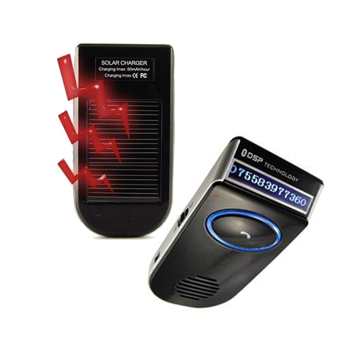דיבורית BLUETOOTH סולארית לרכב עם צג שיחה מזוהה