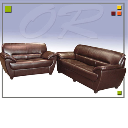 מערכת ישיבה קלאסית 3+2 מדמוי עור משובח Or-Design