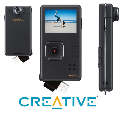 מצלמת כיס קטנה, בעיצוב ייחודי CREATIVE VADO HD