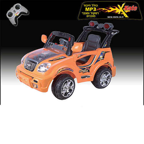 מ. ספורט 6V ממונעת כוללת שלט לבטיחות +חיבור MP3