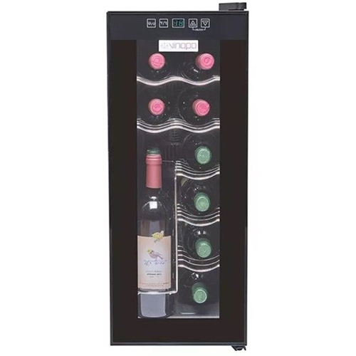 מקרר יין תרמו אלקטרי 12 בקבוקים CH-35FD Vinopo
