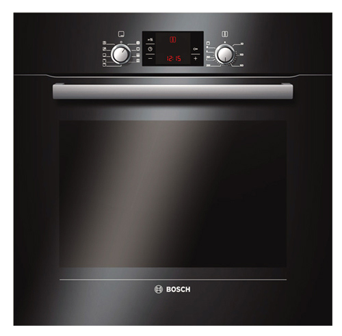 תנור אפיה 8 תוכניות בעיצוב שחור דגם HBA33B560
