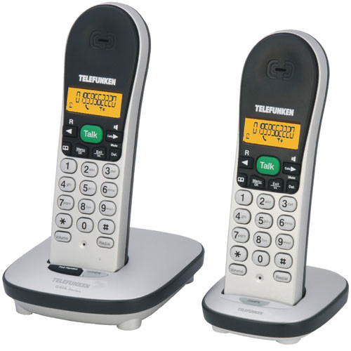 טלפון אלחוטי דיגיטלי עם דיבורית+שלוחה TELEFUNKEN
