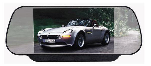 מסך מראה בגודל 7" TFT LCD+שלט Pulse Audio