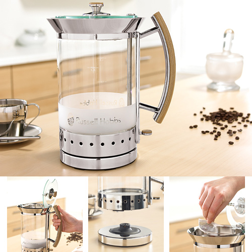 קומקום מעצבים זכוכית Russell Hobbs 3000W