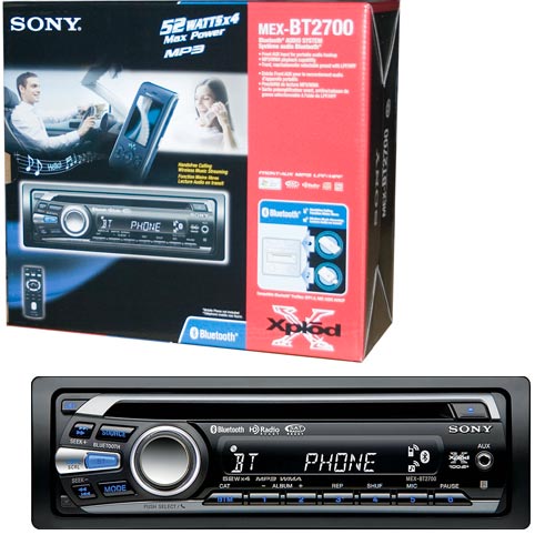 רדיו דיסק MP3 המשמש כדיבורית SONY Bluetooth