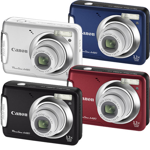 מצלמה דיגיטלית CANON PowerShot A480+מדפסת mp190