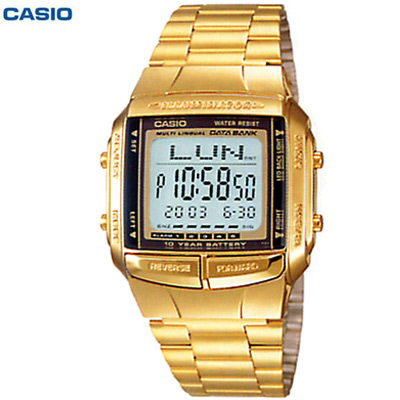 ש. עם זיכרון פנימי בעיצוב רטרו מוזהב CASIO