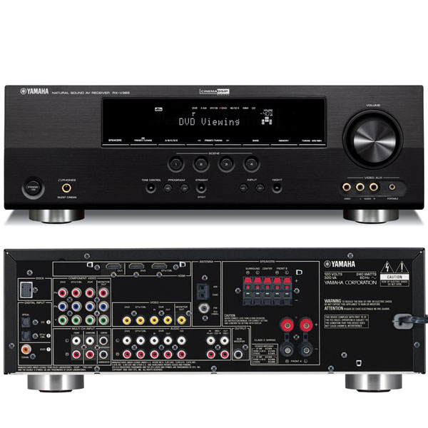 רסיבר קולנוע ביתי 5.1 ערוצים YAMAHA RXV365 112787- P1000
