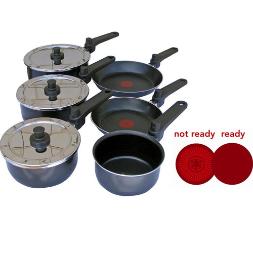 סט המורכב מ 9 חלקים של קלחות ומחבתות TEFAL