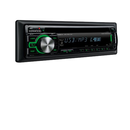 רדיו דיסק לרכב קורא MP3 בעוצמה של KENWOOD 50X4 W