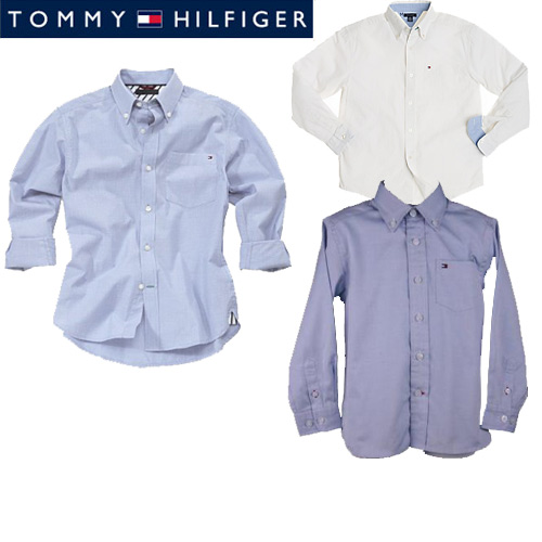 חולצה מכופתרת לילדים שרוול ארוך Tommy Hilfiger