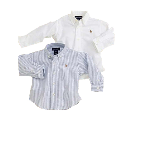 חולצה מכופתרת לילדים עם שרוול ארוך RALPH LAUREN