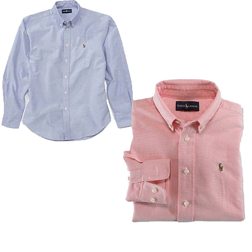 חולצה מכופתרת לילדים עם שרוול ארוך RALPH LAUREN