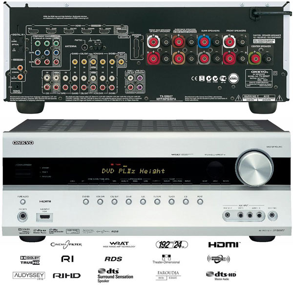 רסיבר קולנוע ביתי 7.2 ערוצים 140 וואט ONKYO