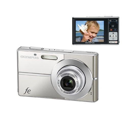 מצלמה דיגיטלית דקה 12MP תפריט בעברית OLYMPUS