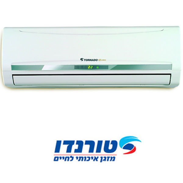 מזגן מפוצל עילי 10,100BTU/H בקירור Tornado