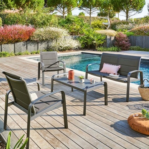 פינת ישיבה מאלומיניום דגם אילן מבית H.KLEIN