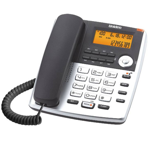 טלפון שולחני עם צג שיחה מזוהה Uniden AS-7401