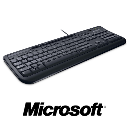 מקלדת למחשב בחיבור Microsoft keyboard 600 USB