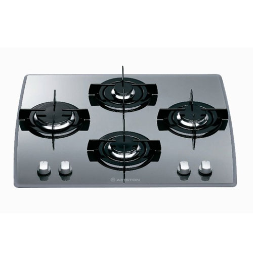 כיריים זכוכית 4 להבות גז מבנה יהלום ARISTON