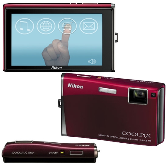 מצלמה  10 מגה NIKON CoolPix S60 מחודשת+ מתנה
