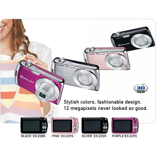 מצלמה דיגיטלית 12 מגה CASIO  EX-Z2