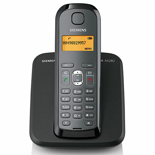 טלפון אלחוטי בטכנולוגיית SIEMENS AS280 DECT