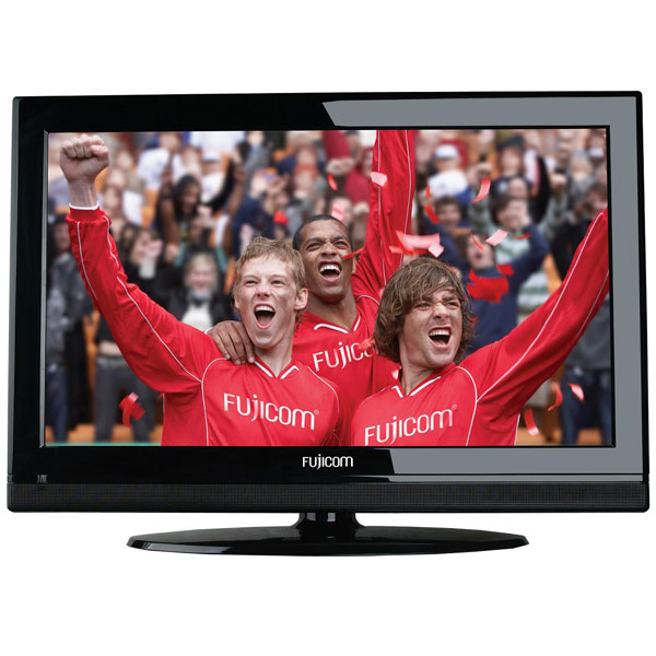 טלוויזיה 22 אינץ' LCD משולב עם DVD מובנה FUJICOM