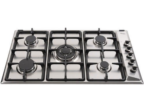 כיריים גז 5 להבות 90 ס"מ נירוסטה Delonghi