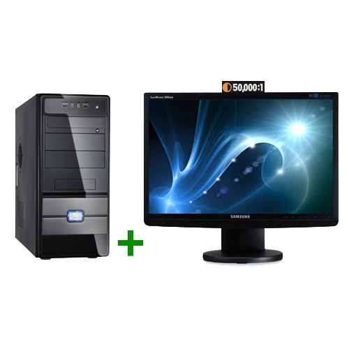 מערכת מחשב מושלמת מעבד E5300 + מסך ''22 SAMSUNG