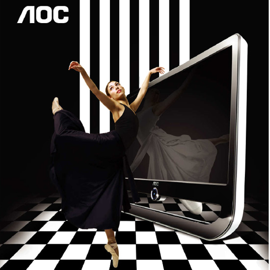 מסך מחשב "21.5 ברזולוציה Full HD דגם: +AOC F22