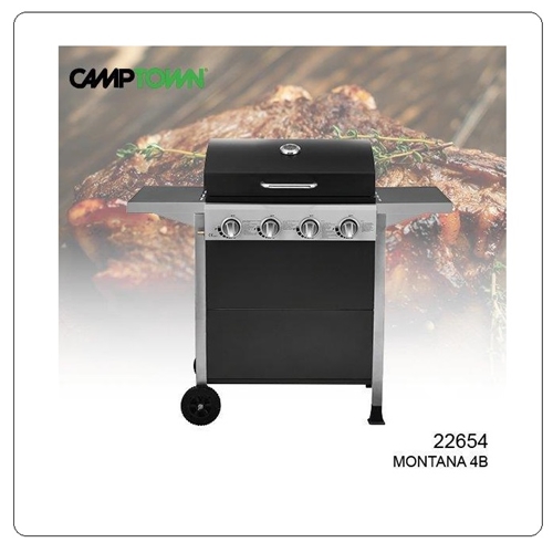 גריל גז דגם מונטנה 4 מבערים CAMPTOWN