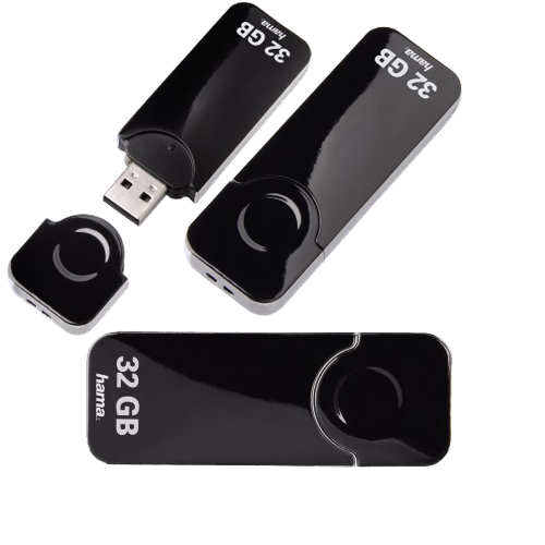 זכרון נייד מטאלי בנפח ענק HAMA 32GB