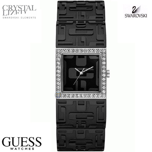 שעון צמיד חוליות מושחר לאישה GUESS