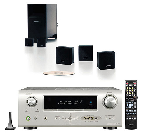 סט קולנוע ביתי 5.1 Denon-Bose ד-AVR-1610_AM6III