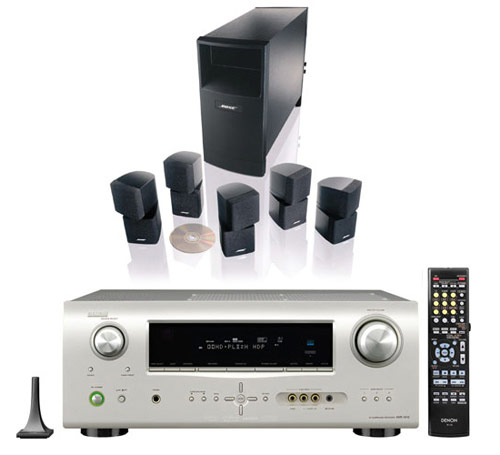 סט קולנוע ביתי 5.1 Denon-Bose ד-AVR-1610_AM10III
