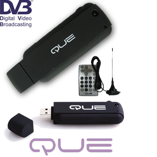 מקלט USB דיגיטלי  DVB-T למחשב נייד/נייח QUE