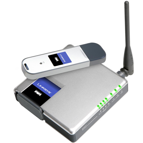 נתב אלחוטי לרשת בתקן Linksys WRT54GC G