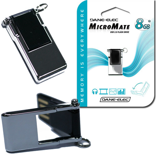 זיכרון נייד בנפח 8GB קומפקטי ואלגנטי DANE-ELEC