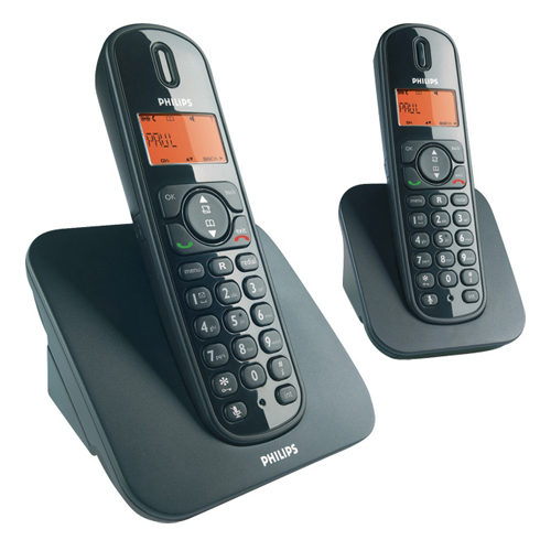 טלפון אלחוטי DECT+שלוחה נוספת PHILIPS CD150 DUO