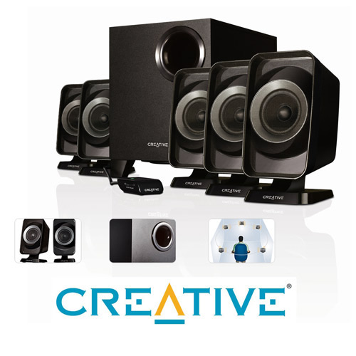 סט רמקולים 5.1 היקפיים CREATIVE INSPIRE T6160