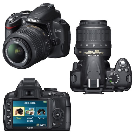 מצלמת רפלקס 10.2 מגה Nikon D3000 BODY SLR