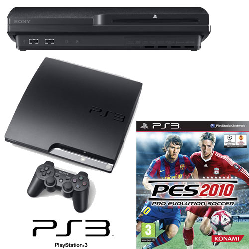 קונסולת PlayStation 3 120GB Blu- ray ומשחק PES10